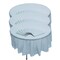 6 Ft. 10" Bulk 12 Pc. Light Blue Round Disposable Plastic Tablecloths
